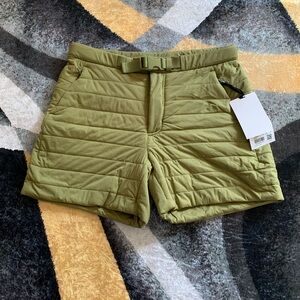 lululemon athletica Olive Green Quilted Athletic Shorts